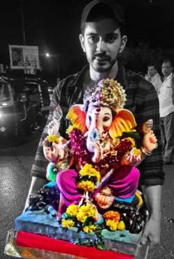 Buneet is a big follower of Lord Ganesha.